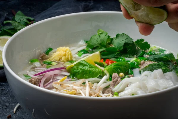 Sopa Fideos Tradicional Vietnam Pho —  Fotos de Stock