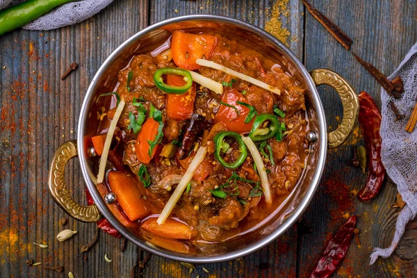 Gosht Masala Comida India Cobre — Foto de Stock