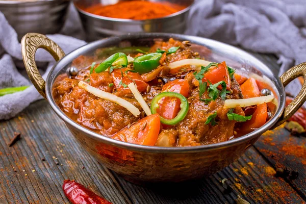 Плітка Масала Індійська Їжа Мідь — стокове фото