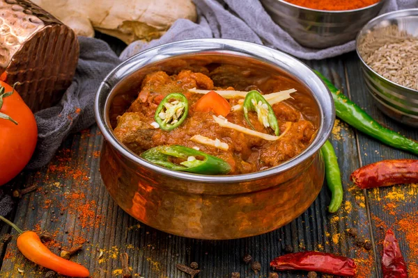 Баранистий Роган Джош Індіанська Їжа Міді — стокове фото