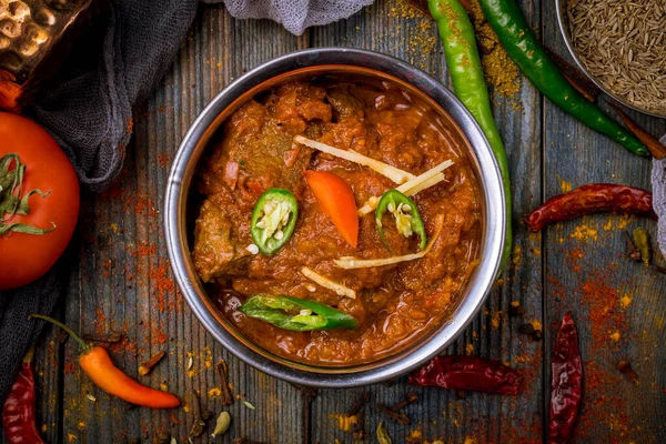 Баранистий Роган Джош Індіанська Їжа Міді — стокове фото