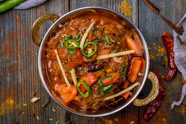 Gosht Masala Comida India Cobre — Foto de Stock