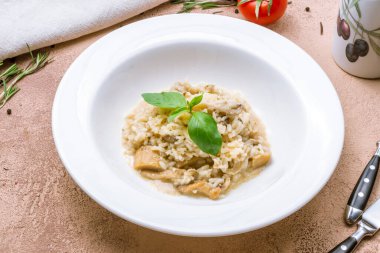Porcini mantarlı risotto.