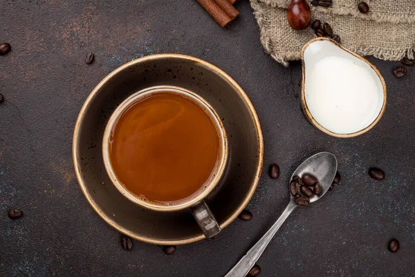 Café Negro Con Leche — Foto de Stock