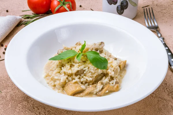 Risotto Med Porcini Svamp — Stockfoto