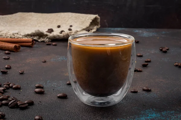 Cafea Neagră Lapte — Fotografie, imagine de stoc