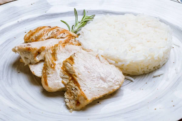 grilled Turkey fillet with rice