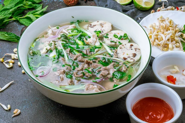 Βιετναμέζικη Παραδοσιακή Σούπα Pho — Φωτογραφία Αρχείου
