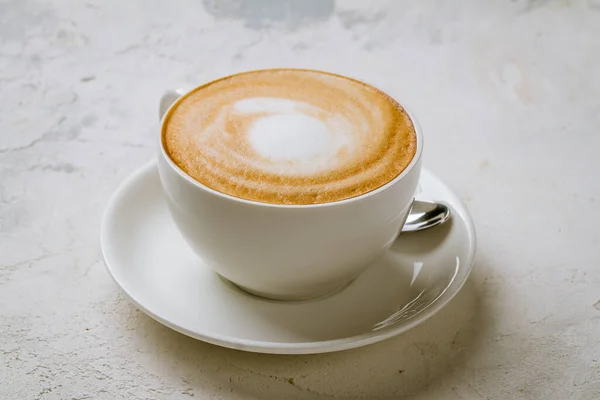 Cappuccino Café Com Padrão — Fotografia de Stock