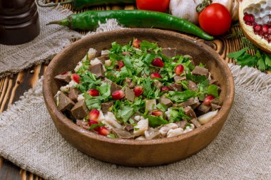 Kuchmachi Gürcistan mutfağına yakın çekim