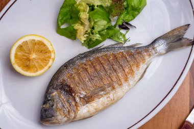 Dorado ızgaraya yakın görüntüde