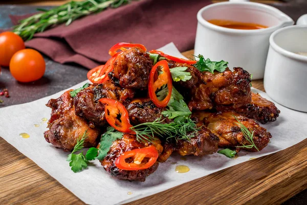 Chicken Wings Barbecue Sauce — Stockfoto
