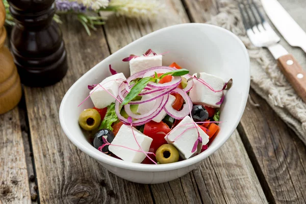 Greek Salad Feta — Stock Photo, Image