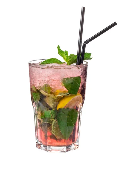 Fresa Mojito Sobre Fondo Blanco — Foto de Stock