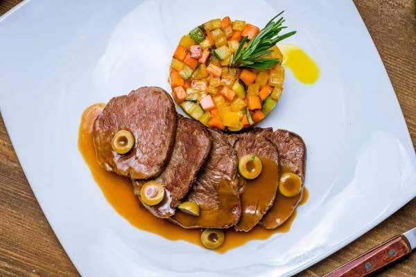 Medallions Beef Close View — Stock Photo, Image