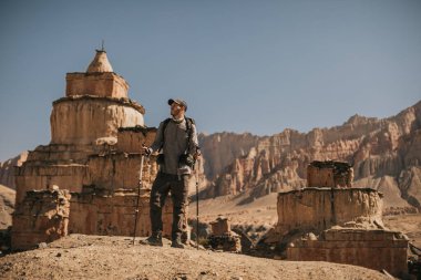 Yukarı Mustang 'de seyahat etmek, Lo Krallığı. Nepal