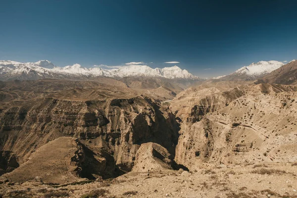 Övre mustang - Kungariket Lo. Nepal Landskap. — Stockfoto