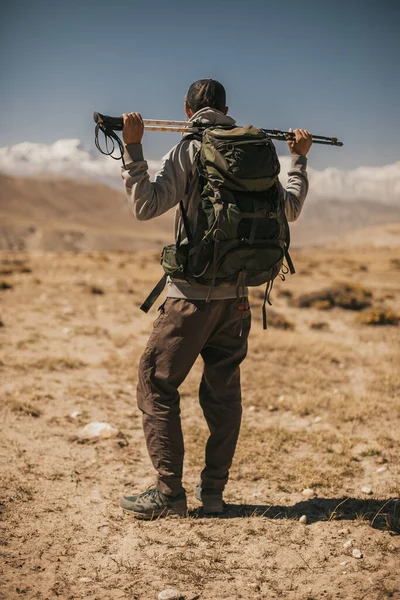 Yukarı Mustang 'de seyahat etmek, Lo Krallığı. Nepal