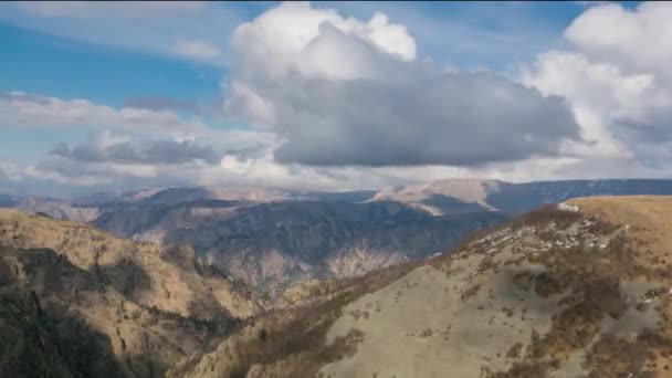 Monte Elbrus. montañas caucásicas. nubes moviéndose hiperlapso de Timelapse — Vídeos de Stock