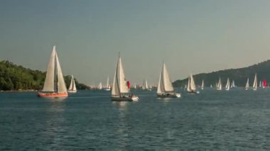 Marmaris yat yarışı. Hızlı yatlar hareketi. Hindi. Zaman ayarlı hiper hız