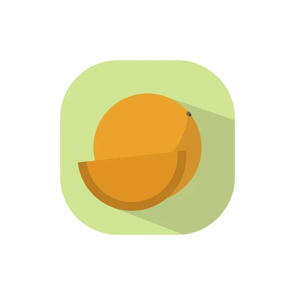 납작 한 모양의 오렌지 — 스톡 벡터