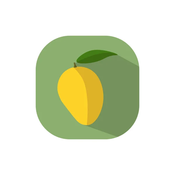 Плоский дизайн манго — стоковый вектор
