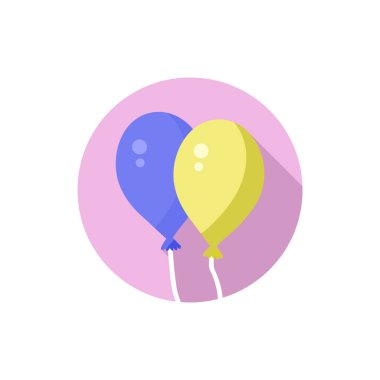 Düz dizayn balonları