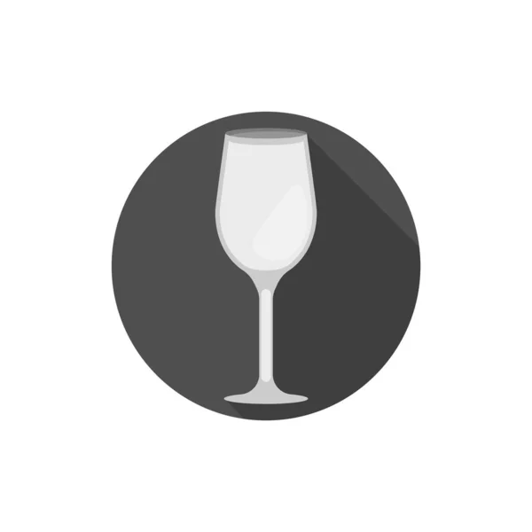 Conception plate Cabernet Verre à vin — Image vectorielle