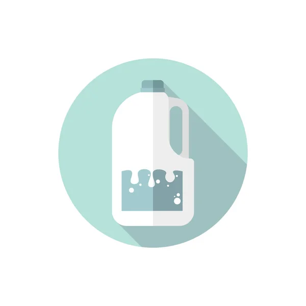 Galão de leite de desenho plano — Vetor de Stock