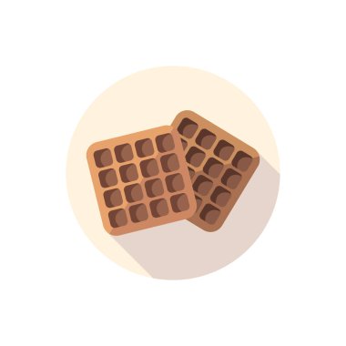 Düz dizayn waffle 'ları