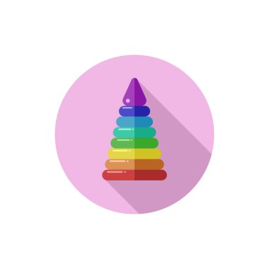 Düz Tasarım Piramit Oyuncağı