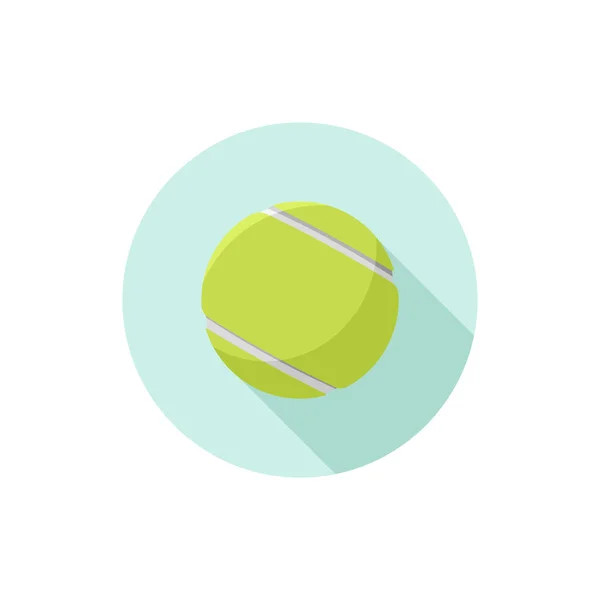 Pelota de tenis de diseño plano — Vector de stock