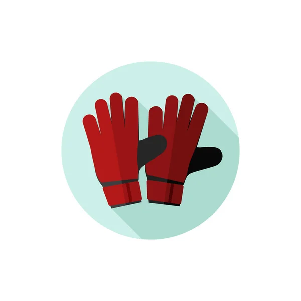 Guantes de fútbol de diseño plano — Vector de stock