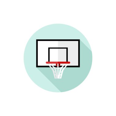 Düz dizayn Basketbol Hoop