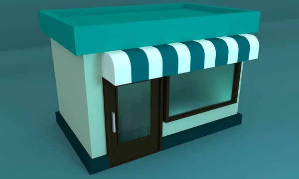 Store. 3d Illustration