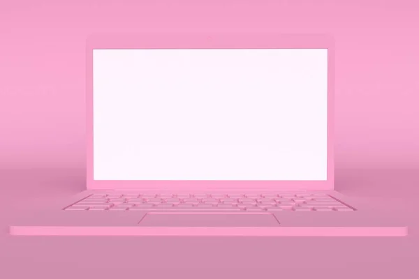 Quaderno rosa. rendering 3d — Foto Stock