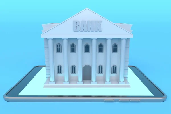 Online banking. Banca elettronica. rendering 3d — Foto Stock