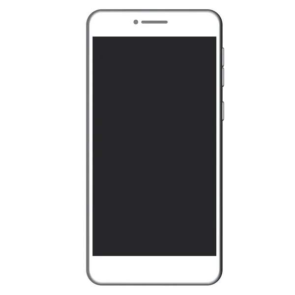 White Mobile phone. 3d rendering — Stock Photo, Image