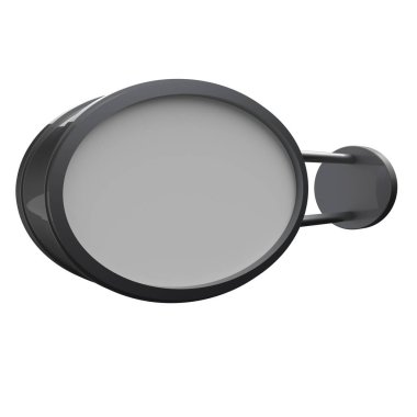 Boş oval şekil tabelasını taklit edin. 3d render