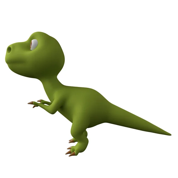 Dinosaurie. Sidovy. 3D-rendering — Stockfoto