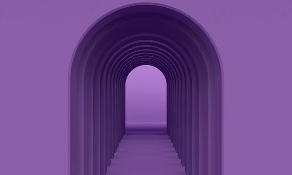 Lilac absztrakt háttér Arch. 3D-leképezés — Stock Fotó