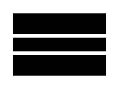 Gambiya Bayrağı Siyah ve Beyaz. Country National Amblem Banner. Tek Renkli Gri Ölçekli EPS Vektör Dosyası.