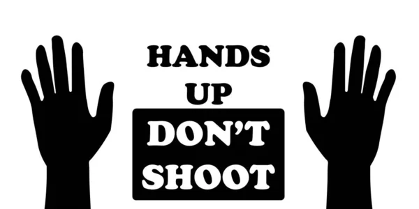 Руки Вгору Стріляйте Двома Долонями Піктограма Ілюстрація Зображенням Рук Стріляти — стоковий вектор