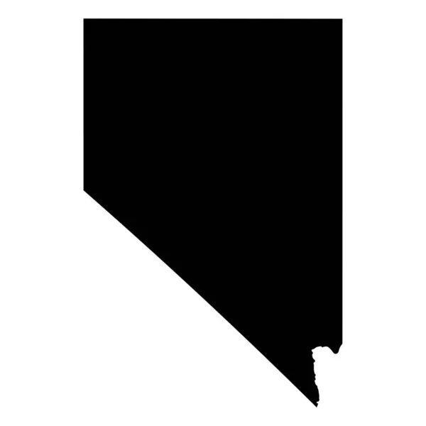 Nevada NV Eyalet Sınırı ABD Haritası