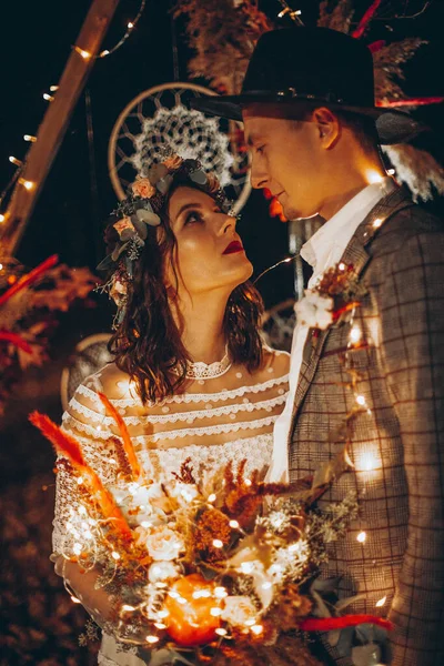 2019 Vinnitsa Ucrânia Casal Noivas Elegante Uma Sessão Fotos Casamento — Fotografia de Stock
