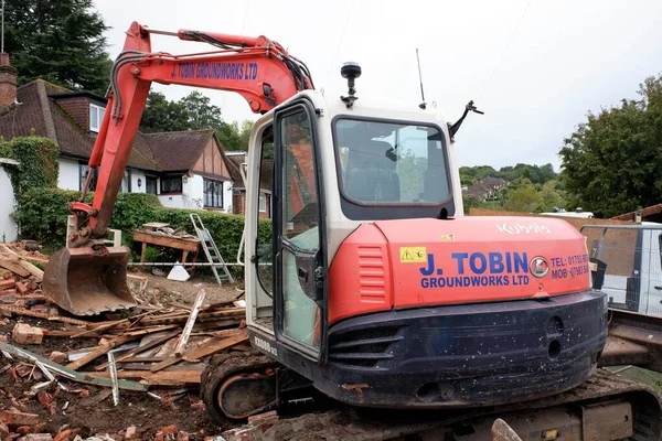 Mini Excavadora Kubota Kx080 Perteneciente Tobin Groundworks Limited — Foto de Stock