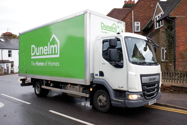 Náklaďák Dunelm Daf Dunelm Limited Britský Prodejce Bytového Zařízení — Stock fotografie