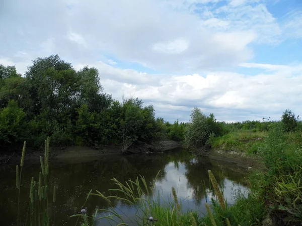 Talfluss Sommertagen — Stockfoto