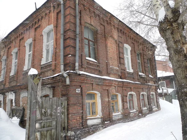 Дом Старый Город Барнаул — стоковое фото