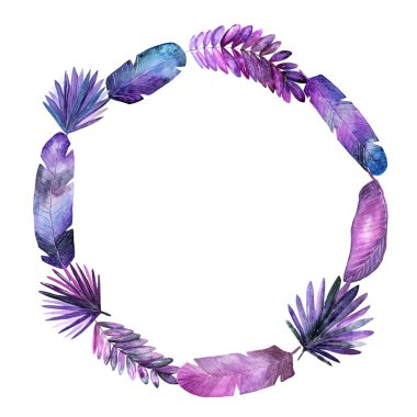 Tropikal çiçek çelenk